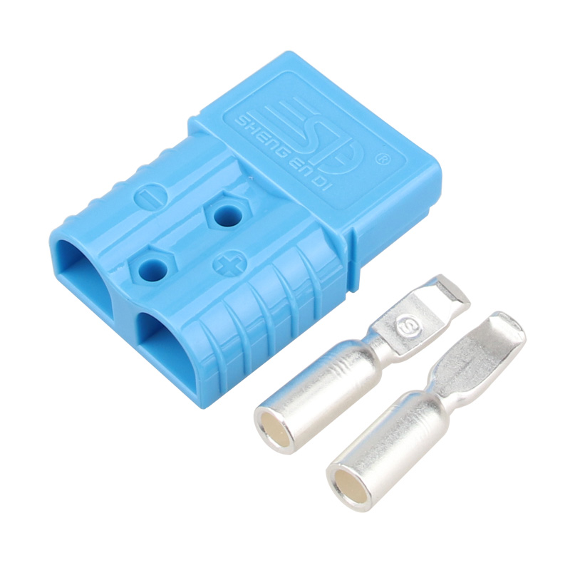 120A600V bipolar connector Anderson style plug blue applies to lithium battery charging plug inverte