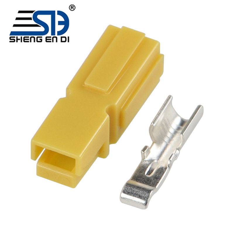 45A 600V Yellow Golf electric car charging connector plug Single pole quick connect battery connecto
