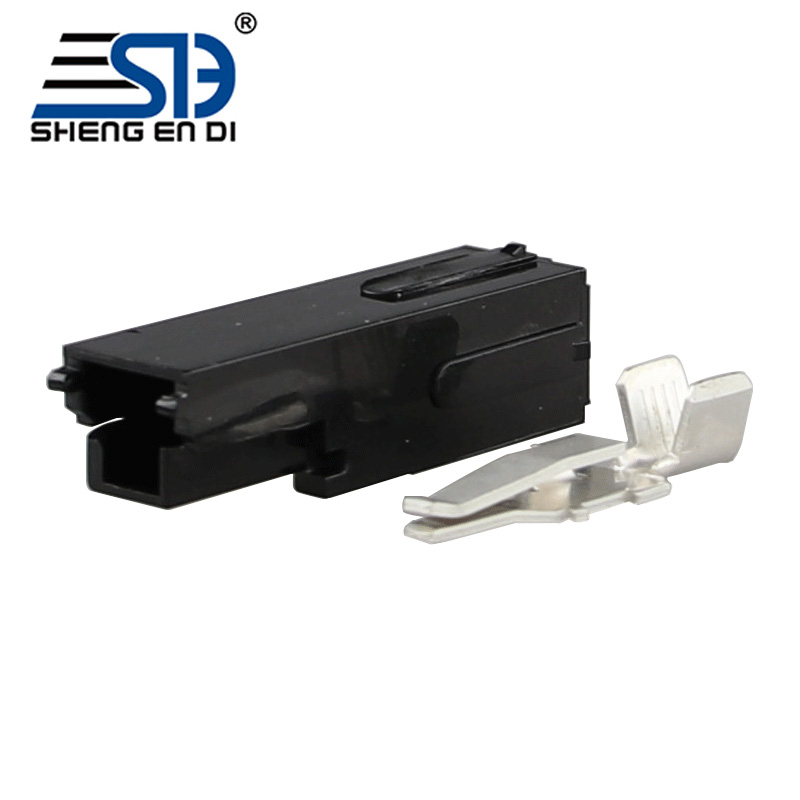 55A Black Single-Pole Battery Connectors Outdoor Power Plug Set with Efficient Unipolar 